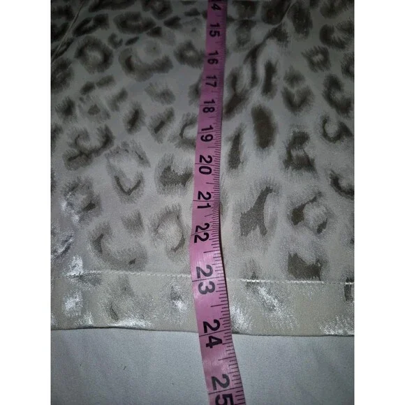 NATORI DECADENCE NOTCH PAJAMAS SET, SIZE MEDIUM, PEARL